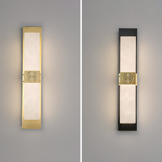 Chinese Strip Chinese Knot Cymbidium LED Wall Sconce Lamp