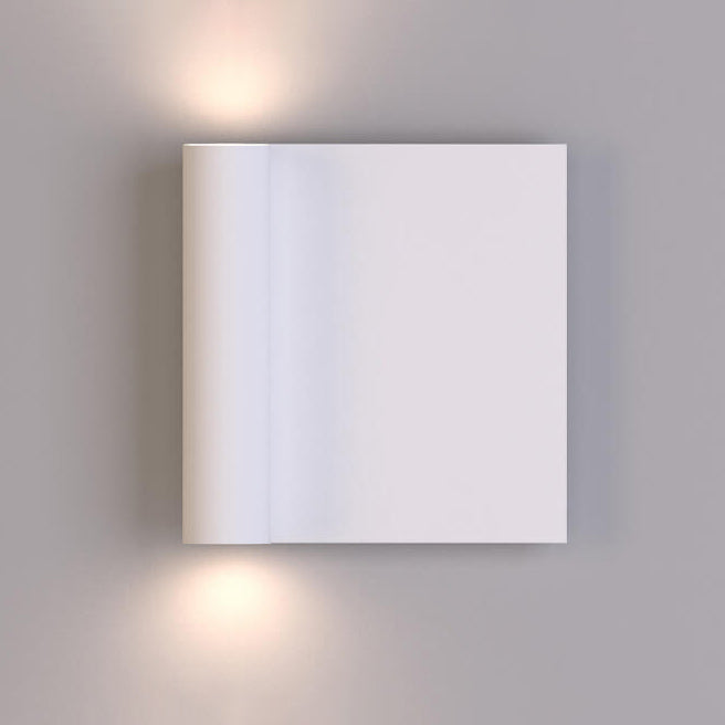 Square Up and Down Illuminated LED Wall Sconce Lamp