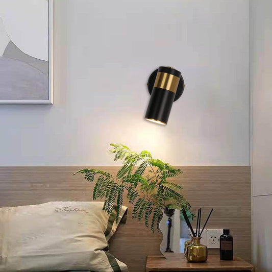 Scandinavian Hardware Iron Acrylic 1-Light Wall Sconce Lamp
