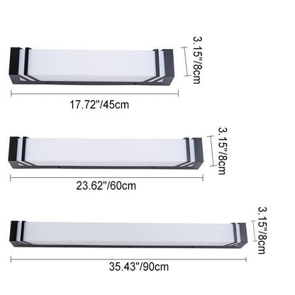 Waterproof Square LED Outdoor Sensor Wall Sconce Lamp