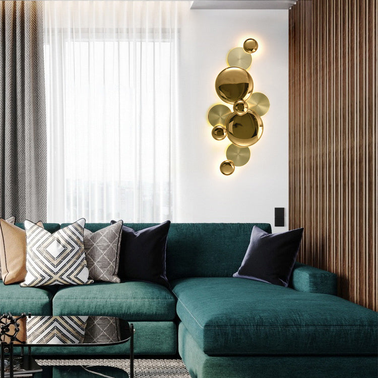 Modern Luxury Metal Round LED Wall Sconce Lamp
