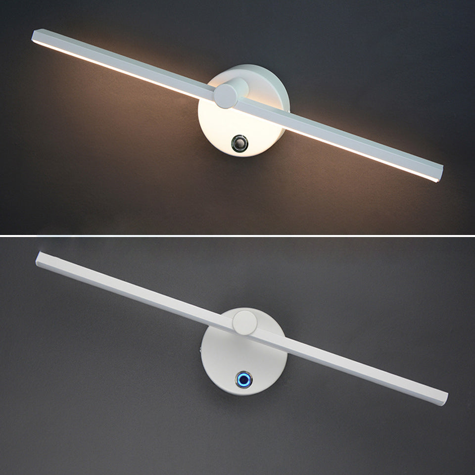 Aluminum LED Rotatable Touch Dimmer Wall Sconce Lamp