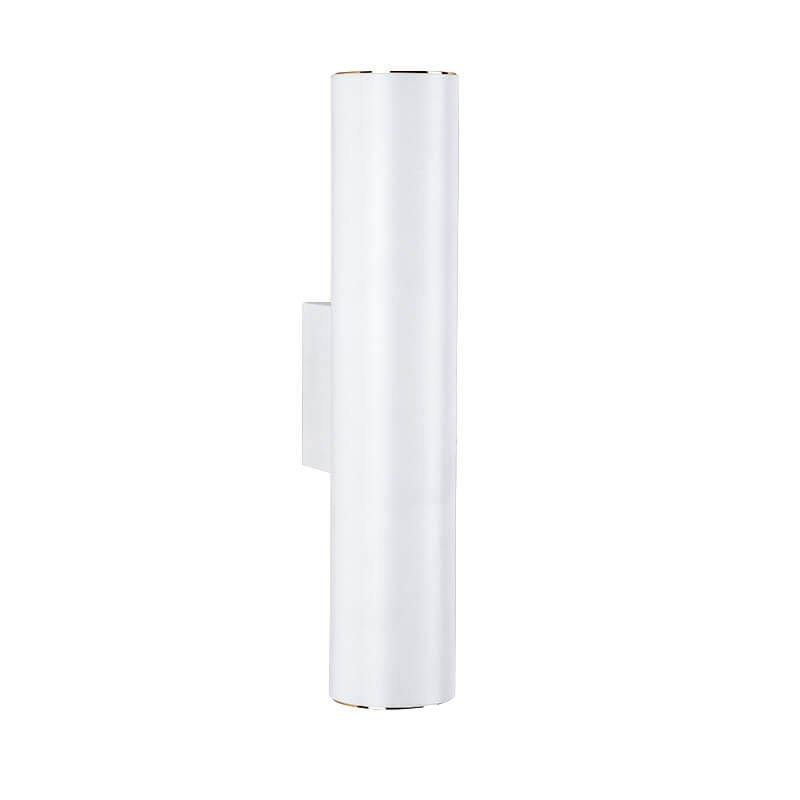 Simple Aluminum Cylindrical 2-Light LED Wall Sconce