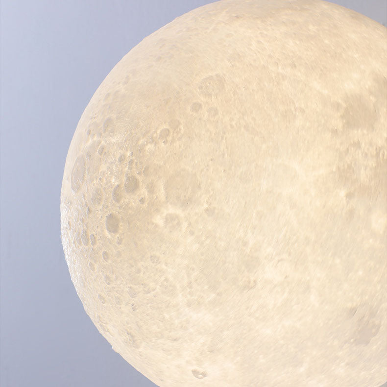 3D Moon Shade Resin Astronaut 1-Light Wall Sconce Lamp