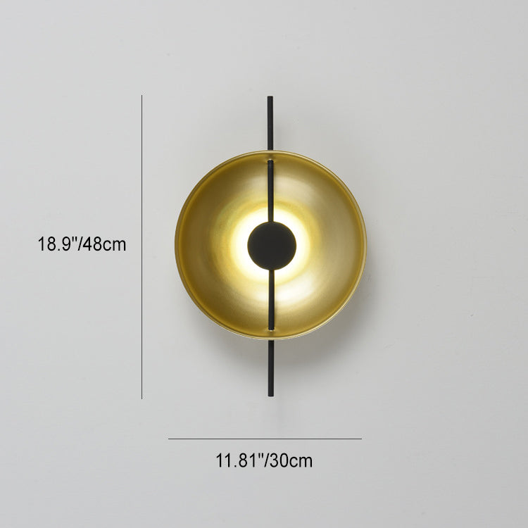 Modern Luxury Iron Round LED Wall Sconce Lamp