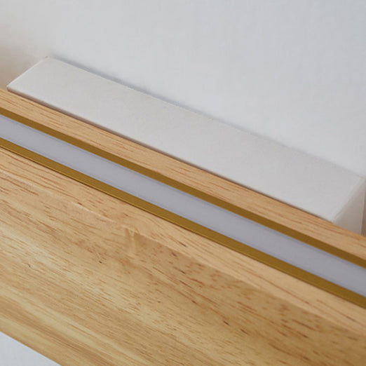 Scandinavian Wood Linear LED Wall Sconce