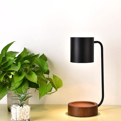 Japanese Minimalist Wood Timing Dimming Table Lamp