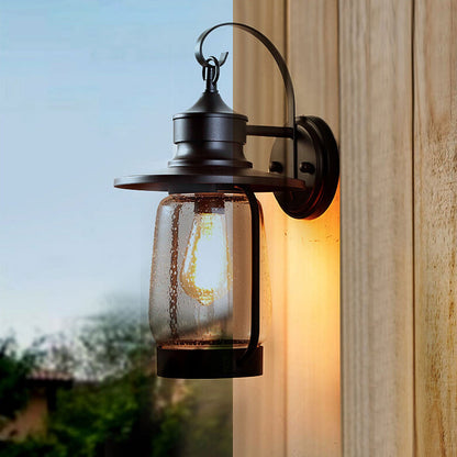 Bubble 1-Light Outdoor Waterproof Patio Wall Sconce Lamp