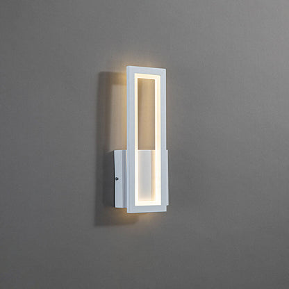 Solid Color Rectangular Acrylic LED Wall Sconce Lamp