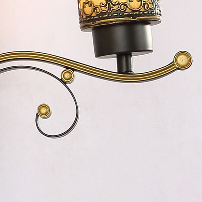 Scandinavian Cup Glass Hardware 1-Light Wall Sconce Lamp