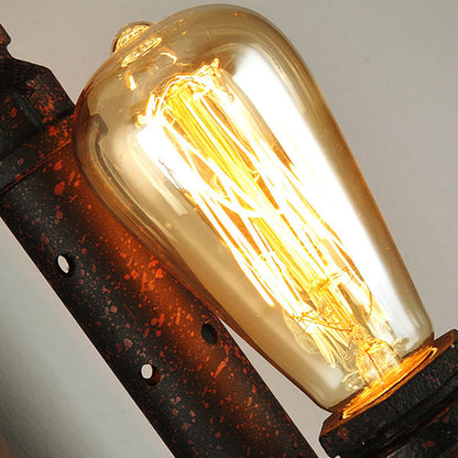 Colonial Water Pipe Metal 1-Light Wall Sconce Lamp