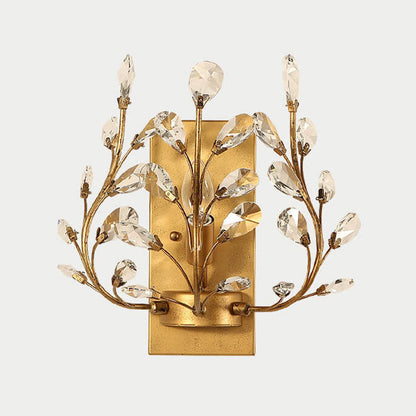 Light Candle Crystal Lamp Holder 1-Light Wall Sconce Lamp