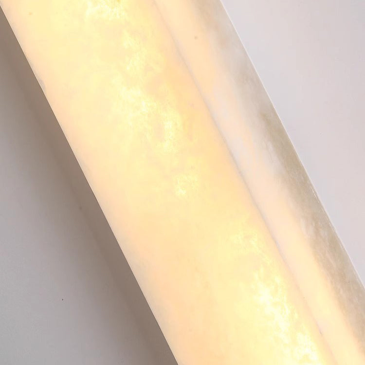 Modern Minimalist Strip Copper Marble LED Wall Sconce Lamp
