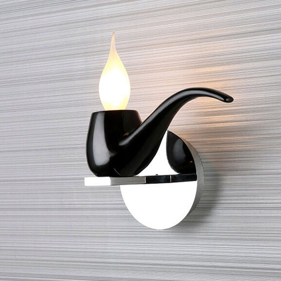 Creative Pipe Resin Hardware 1-Light Wall Sconce Lamp