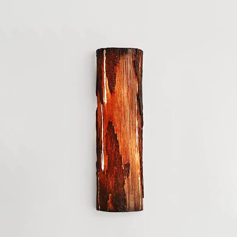 Resin Imitation Rock Stump Shade LED Wall Sconce Lamp