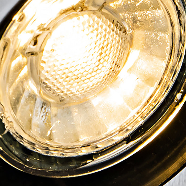 Cylinder Rotatable Iron Glass 2-Light Wall Sconce Lamp