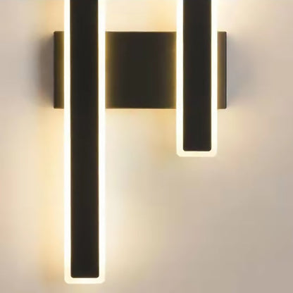 Geometric Strip Acrylic Hardware LED Wall Sconce Lamp