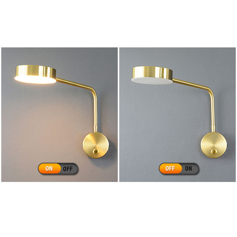 Solid Color with Switch Rotatable LED Wall Sconce Lamp