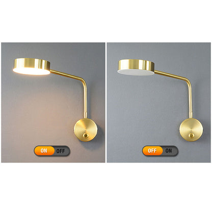 Solid Color with Switch Rotatable LED Wall Sconce Lamp