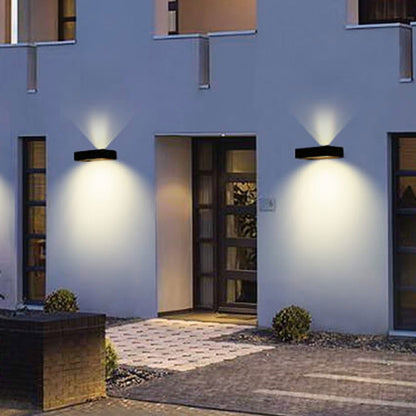 Outdoor Solar Remote Control Timing LED Wall Sconce Lamp