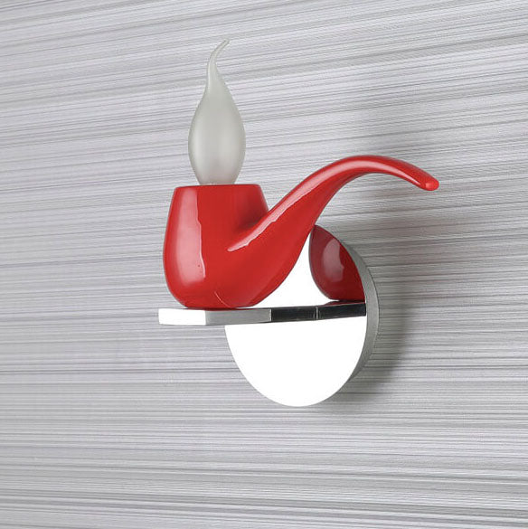 Creative Pipe Resin Hardware 1-Light Wall Sconce Lamp