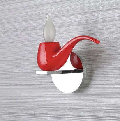 Creative Pipe Resin Hardware 1-Light Wall Sconce Lamp