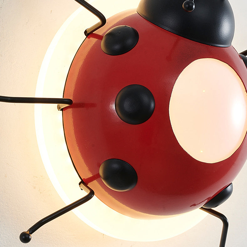 Creative Cartoon Beetle Acrylic LED Kids Wall Sconce Lamp