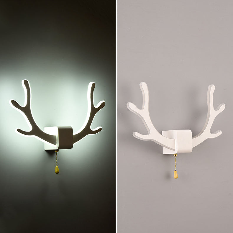 Acrylic Nordic Creative Antler Shape LED Wall Sconce Lamp