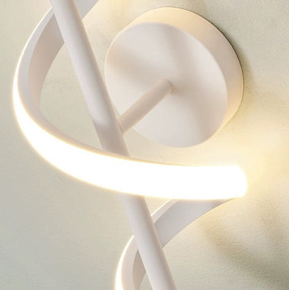 Spiral Hardware Aluminum Silicone LED Wall Sconce Lamp