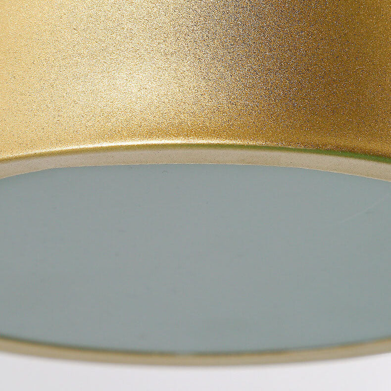 Light Black Gold Iron Round Head LED Wall Sconce Lamp