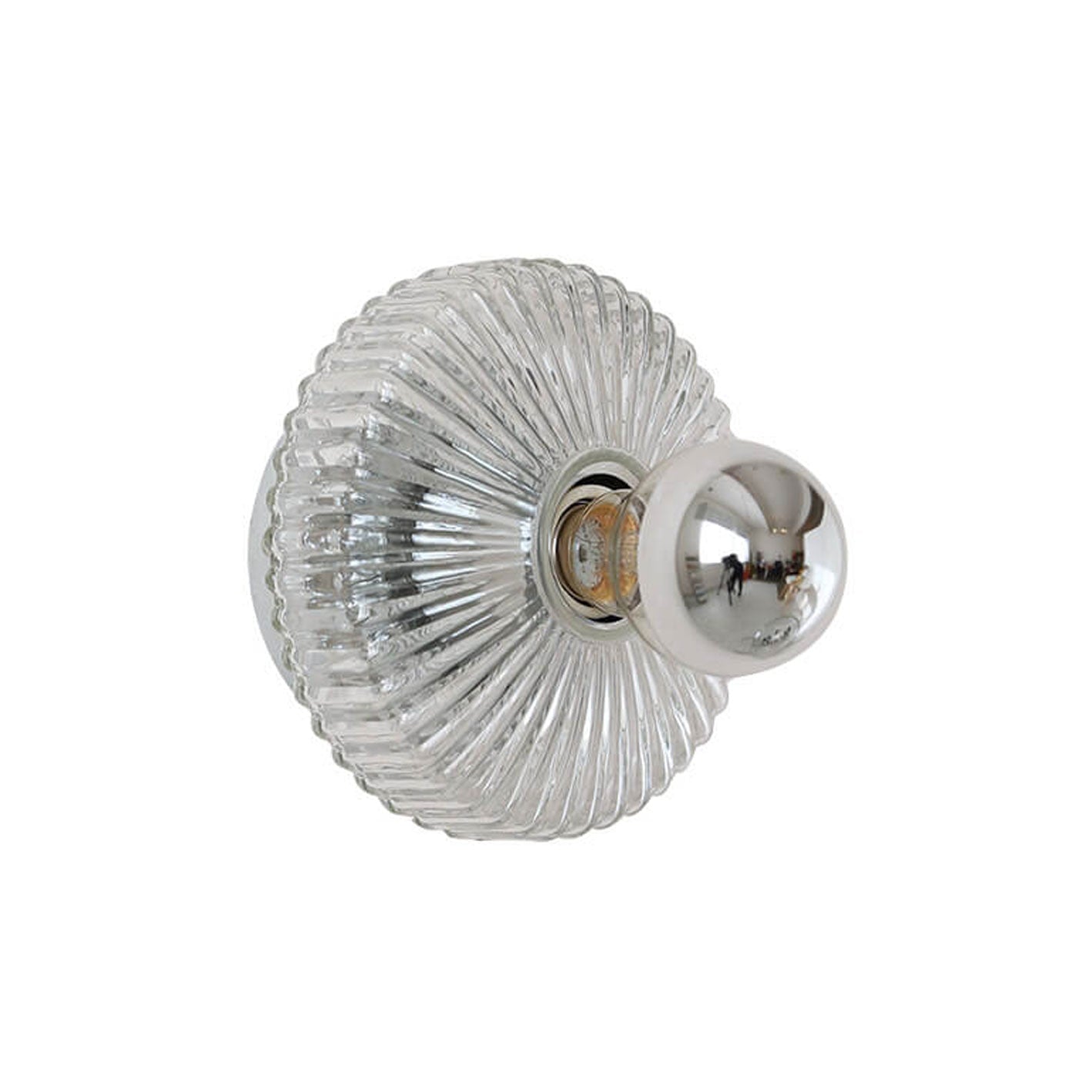 Glass Vertical Grain Design 1-Light Wall Sconce Lamp
