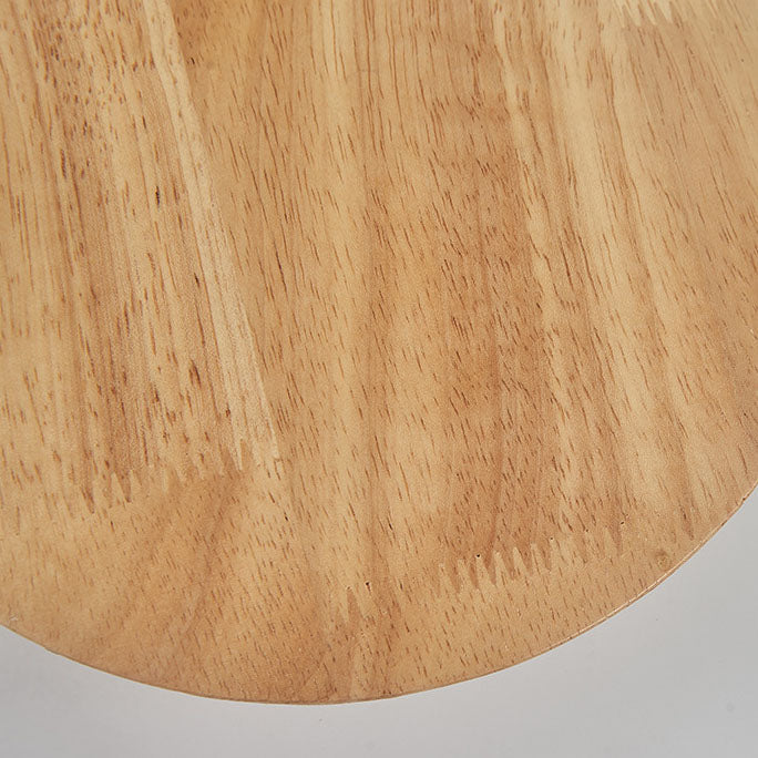 Minimalist Round Irregular Oval Wood LED Wall Sconce Lamp