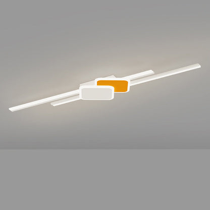 Long Rhombus Iron Aluminum Acrylic LED Wall Sconce Lamp
