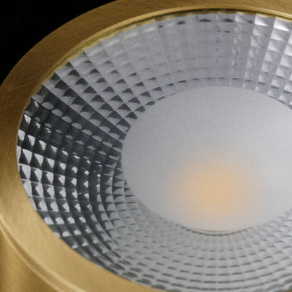 Nordic Luxury Copper Ultra-Thin LED Flush Mount Light