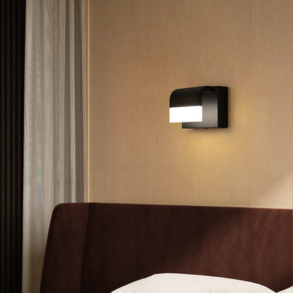 Minimalist Rectangle Iron Aluminum PS LED Wall Sconce Lamp