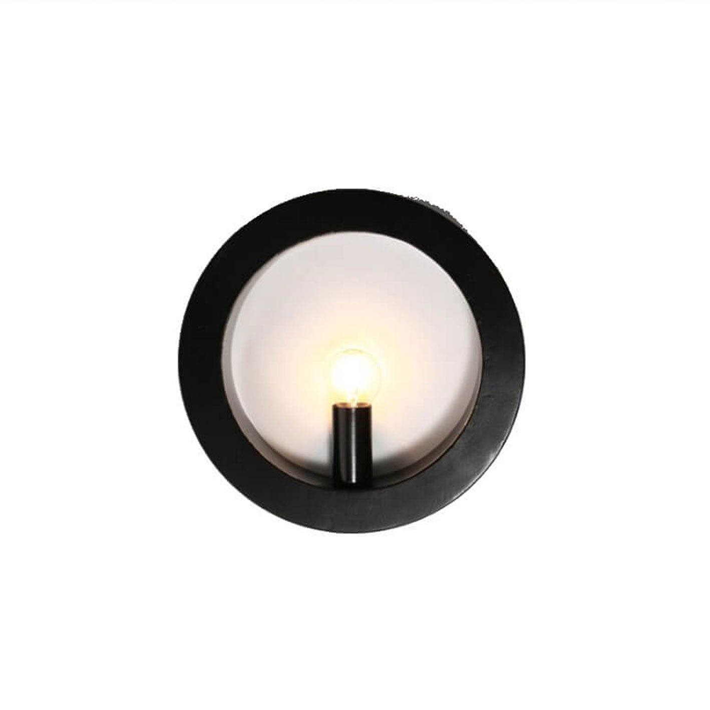 Creative Square Round Iron 1-Light Wall Sconce Lamp