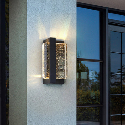 Waterproof Iron Crystal LED Outdoor Wall Sconce Lamp