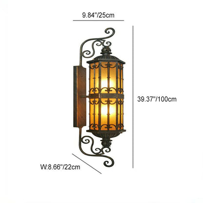 Creative Glass Strip 1-Light Outdoor Wall Sconce Lamp