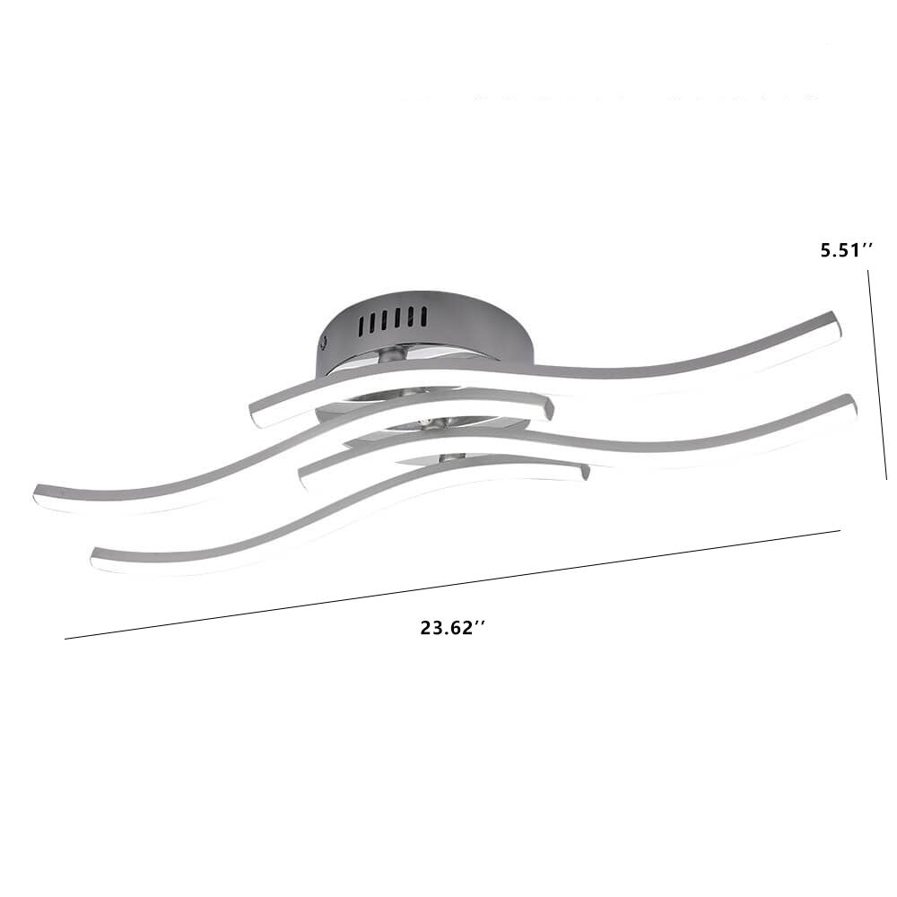 Simple Wave Ceiling Light
