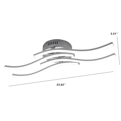 Simple Wave Ceiling Light