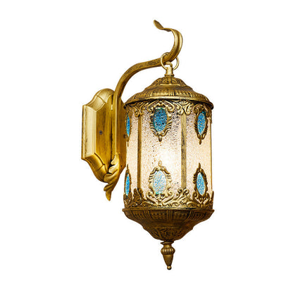 Boho Iron Mediterranean Style 1-Light Wall Sconce Lamp