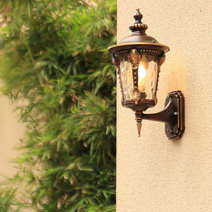 Cylinder Aluminum Glass 1-Light Wall Sconce Lamp