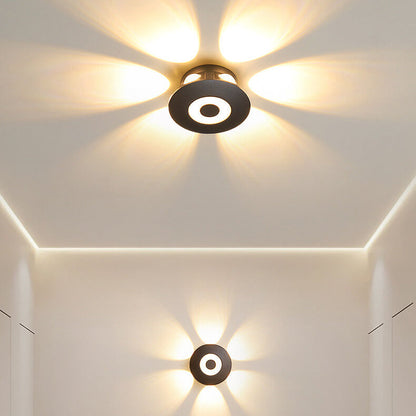 Aluminum Flower Row Lighting Effect LED Wall Sconce Lamp