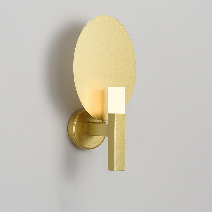 Light Color Oval Hardware Acrylic LED Wall Sconce Lamp