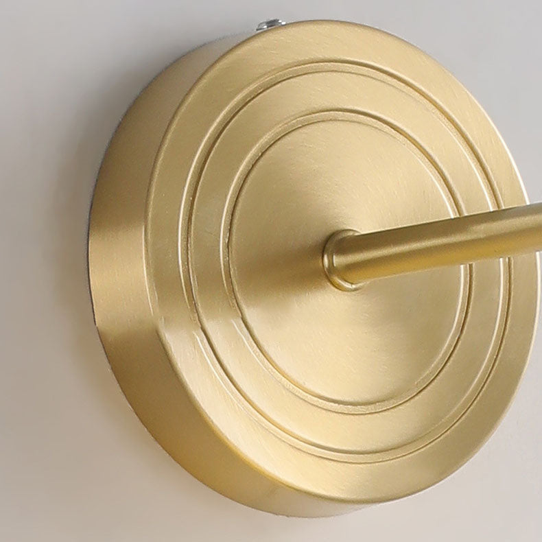 Geometrical Gold Finish Frame 1-Light Wall Sconce Lamp