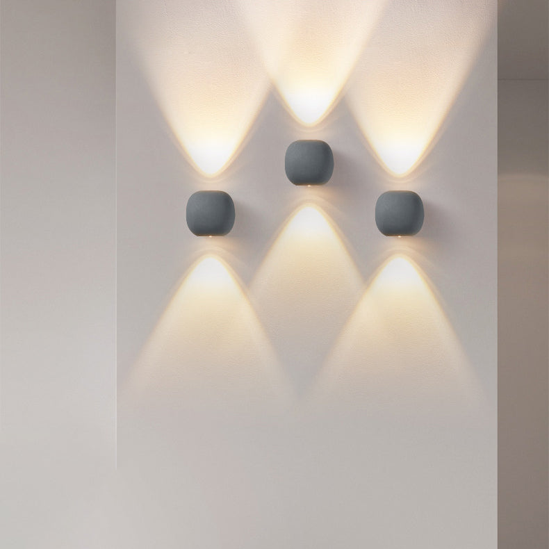 Modern Simplicity Aluminum Spherical LED Wall Sconce Lamp