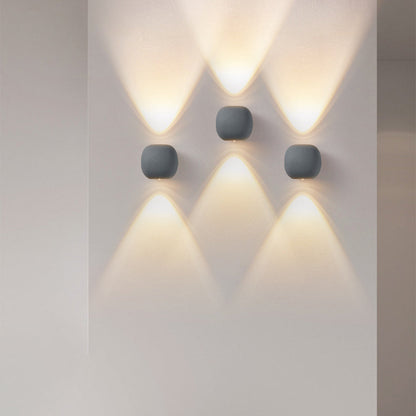 Modern Simplicity Aluminum Spherical LED Wall Sconce Lamp