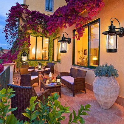 Bubble 1-Light Outdoor Waterproof Patio Wall Sconce Lamp