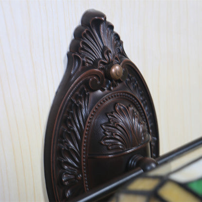 Tiffany Zinc Stained Glass 1-Light Wall Sconce Lamp