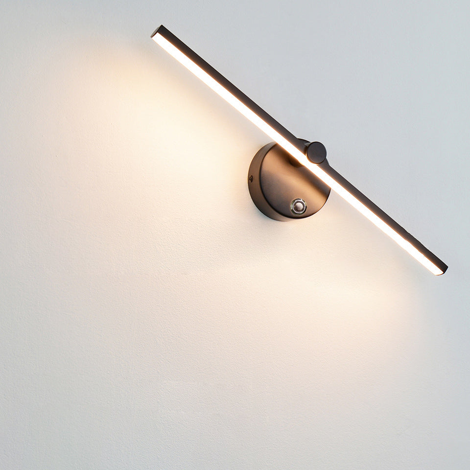 Aluminum LED Rotatable Touch Dimmer Wall Sconce Lamp